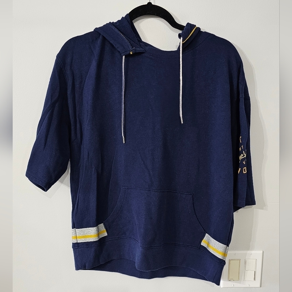 Victoria Secret " Dept of NY new york VS angels" short sleeve Hoodie.